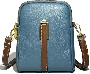 New Lychee Grain Leather Phone Bag, Women Small Cross Body Bag, Fashion Travel Wallet for Women