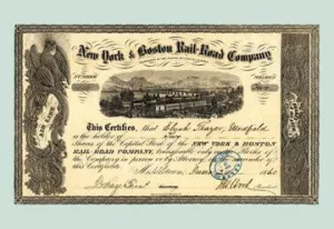New York and Boston Rail-Road Company 24x36 Giclee