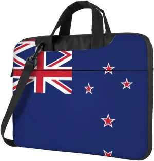 New Zealand Flag Print Practical Laptop Case Laptop Bag - Stylish Messenger Bag & Laptop Shoulder Bag