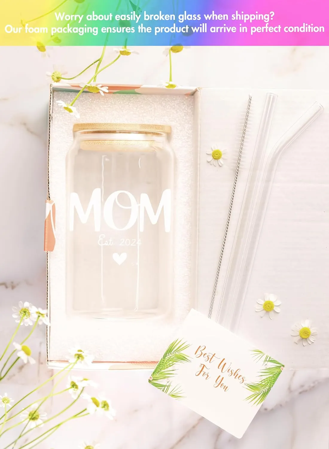 NewEleven Mothers Day Gifts For New Mom 2024 – Pregnancy Gifts For First Time Mom, Pregnant Mommy, Expecting Mother, Mommy To Be, Mommy To Be - 16 Oz Coffee Glass