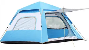 NIEH Full Waterproof Holiday Family Tent for 3-4 Persons, Pop Up Tent Waterproof Sun Shade for Beach/Hiking/Backpacking/Fishing Instant 4 Season Sun Shelter