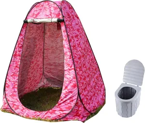 NIEH Shower Tent Portable Foldable Toilet Privacy Tent Outdoor Camping Toilet Outdoor Bathroom Changing Dressing Room Privacy Shelters