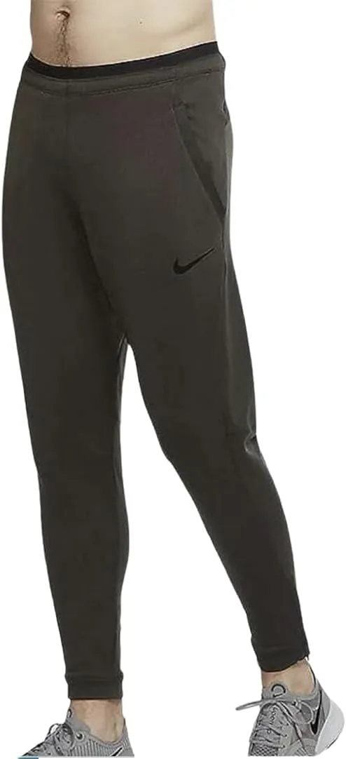 Nike Men's Pro Fleece Training Pants, Sequoia/Black, US Medium