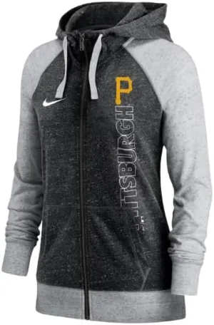 Nike Women's Pittsburgh Pirates In Pocket Gym Vintage Full-Zip Hoodie