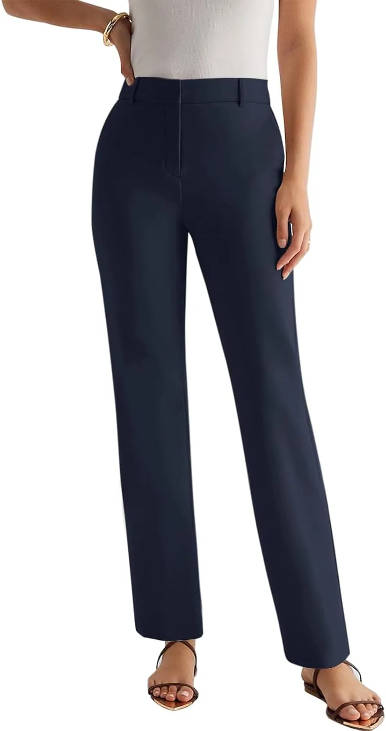 NIMIN Women High Waisted Dress Work Ankle Pants Long/Regular/Short Office Business Casual Trousers with Pockets 2025