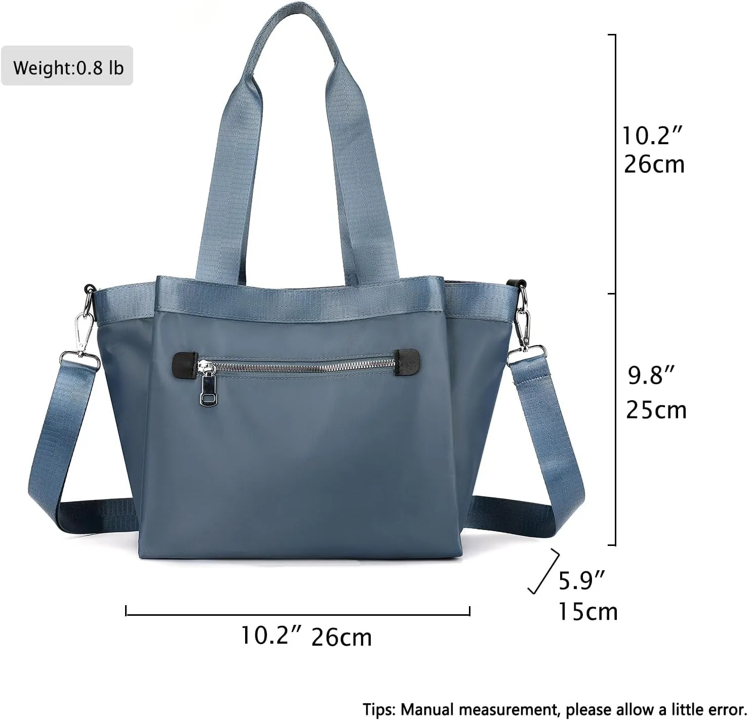 Nylon Crossbody Bags for Women Tote Bag with Pockets Satchel Purse Handbags Shoulder Bags Travel Messenger Bag