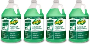 OdoBan Professional Series Neutral pH No Rinse Floor Cleaner Concentrate, 4 Gallons