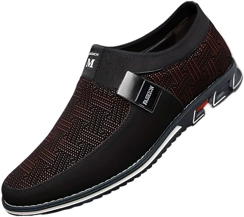 of Men's Fashionable Business Casual Casual Shoes, Formal Walking Shoes Large Size Middle-Aged Men's Shoes