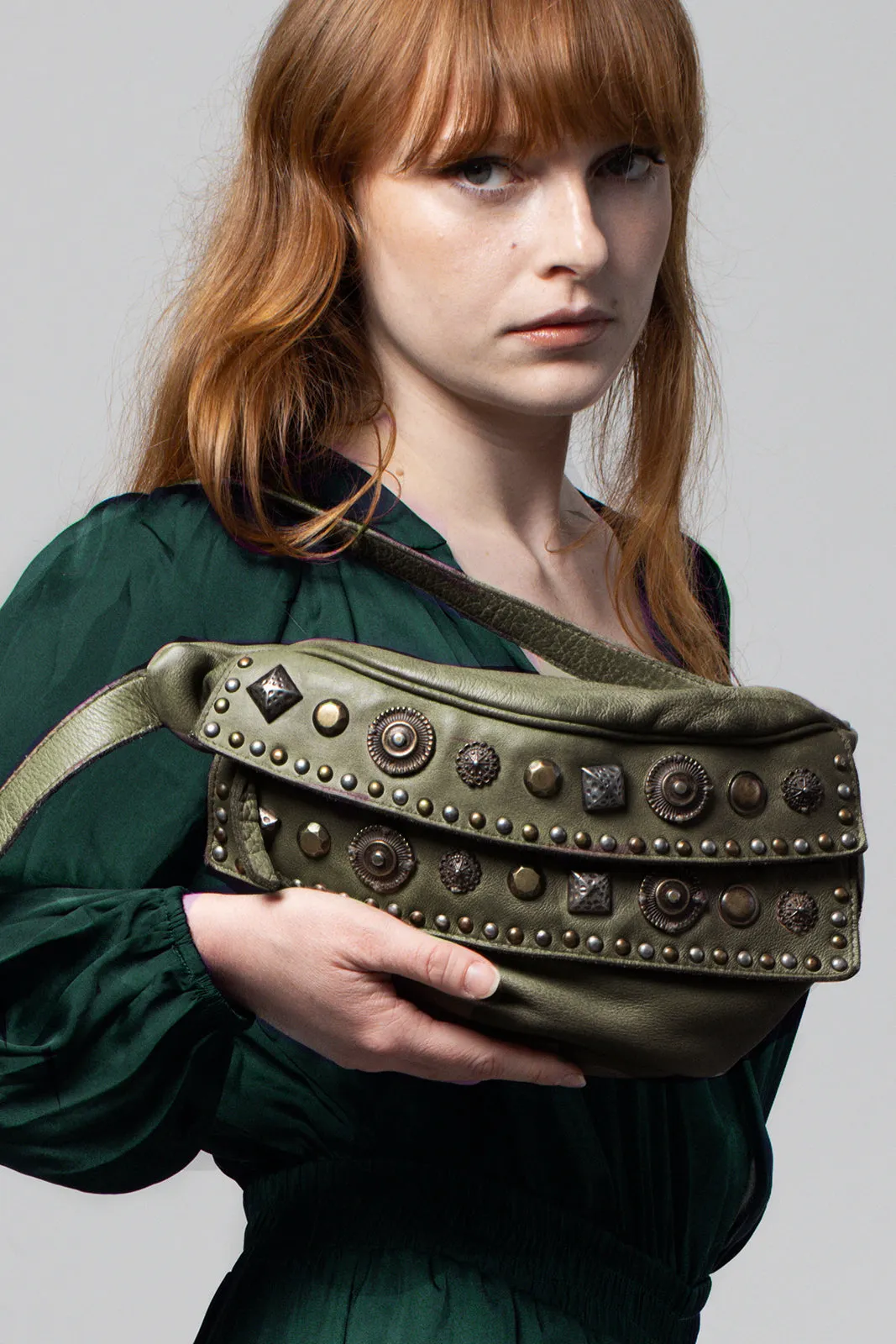Olive Green Crossbody Sling