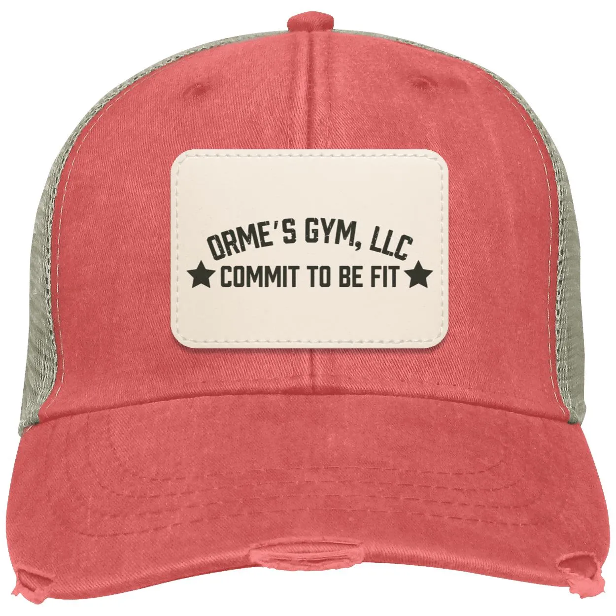 Orme's Gym Slogan Distressed Ollie Hat