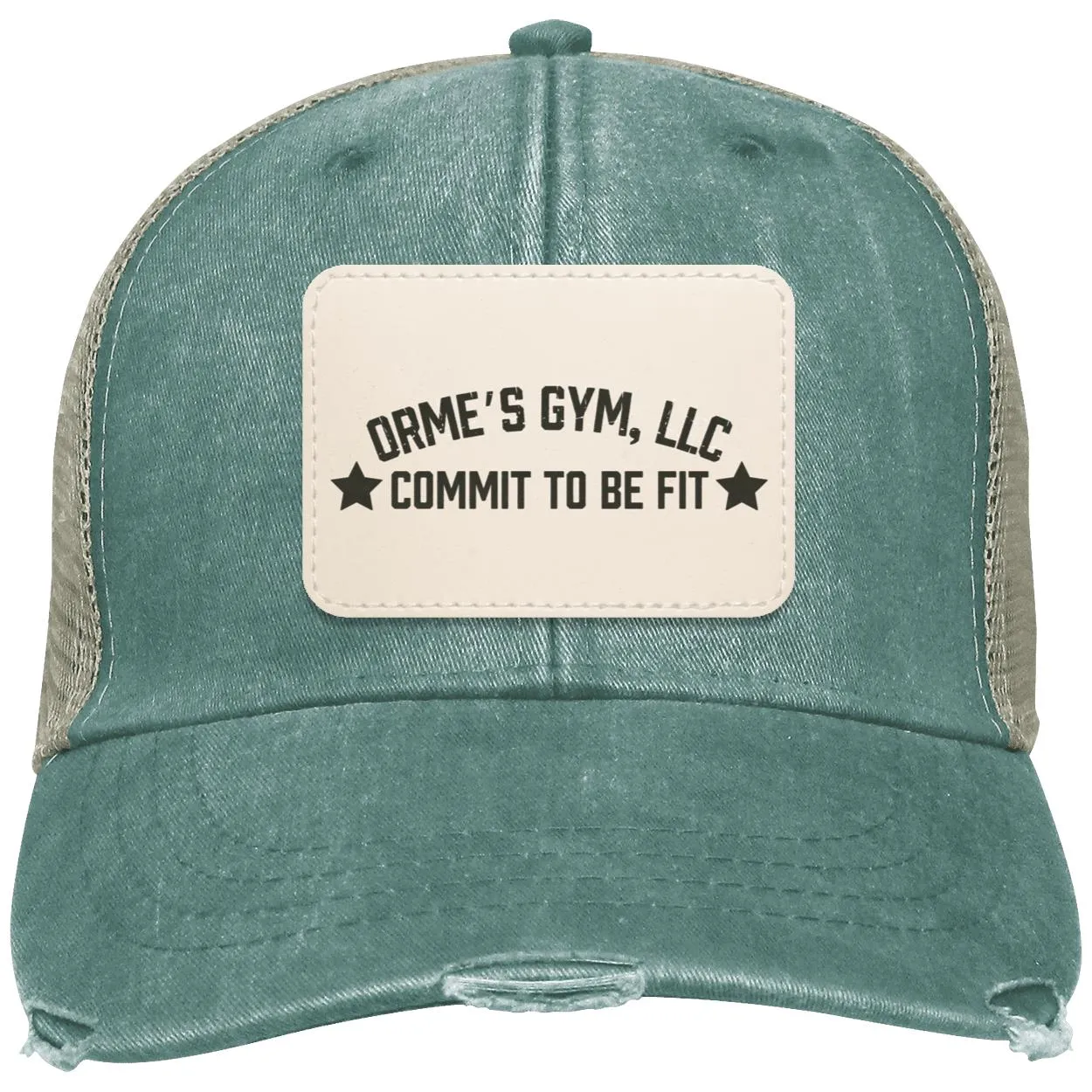 Orme's Gym Slogan Distressed Ollie Hat