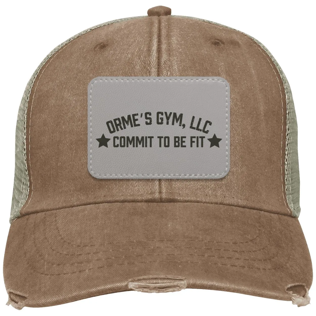 Orme's Gym Slogan Distressed Ollie Hat