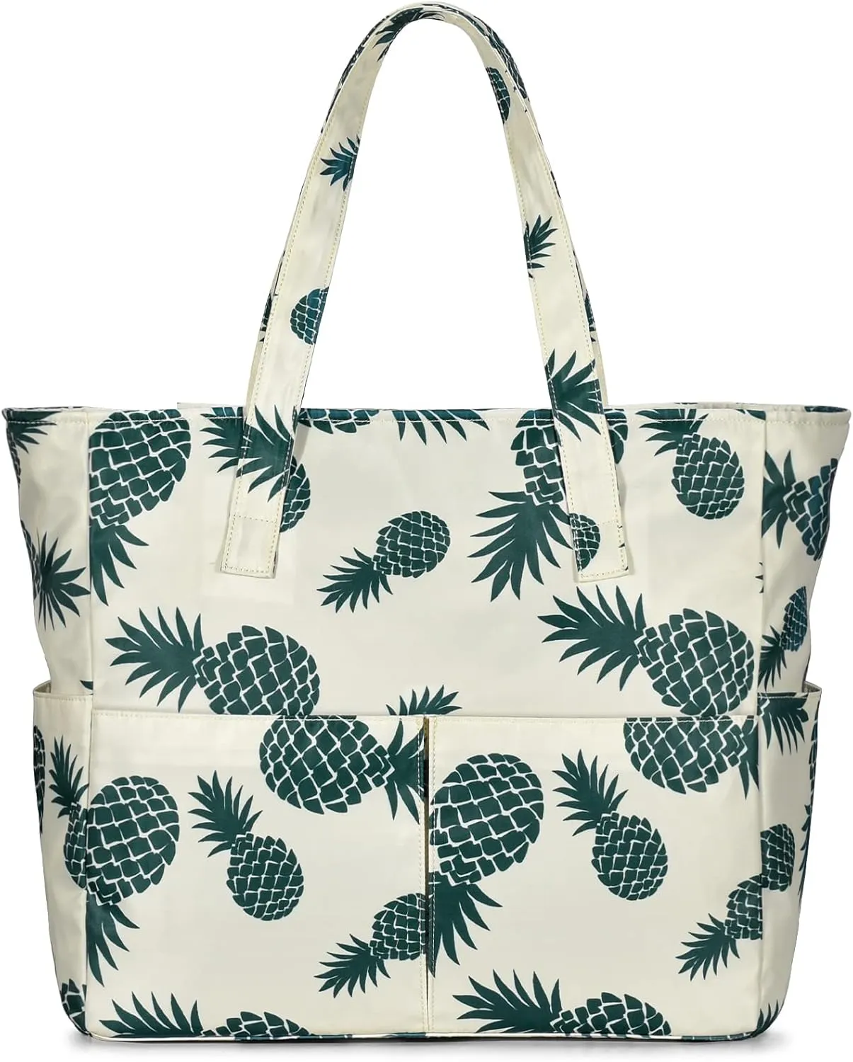 oscaurt Beach Bags for Women Large Waterproof Sandproof Beach Tote Swim Pool Bag with Zipper for Travel Vacation Essentials