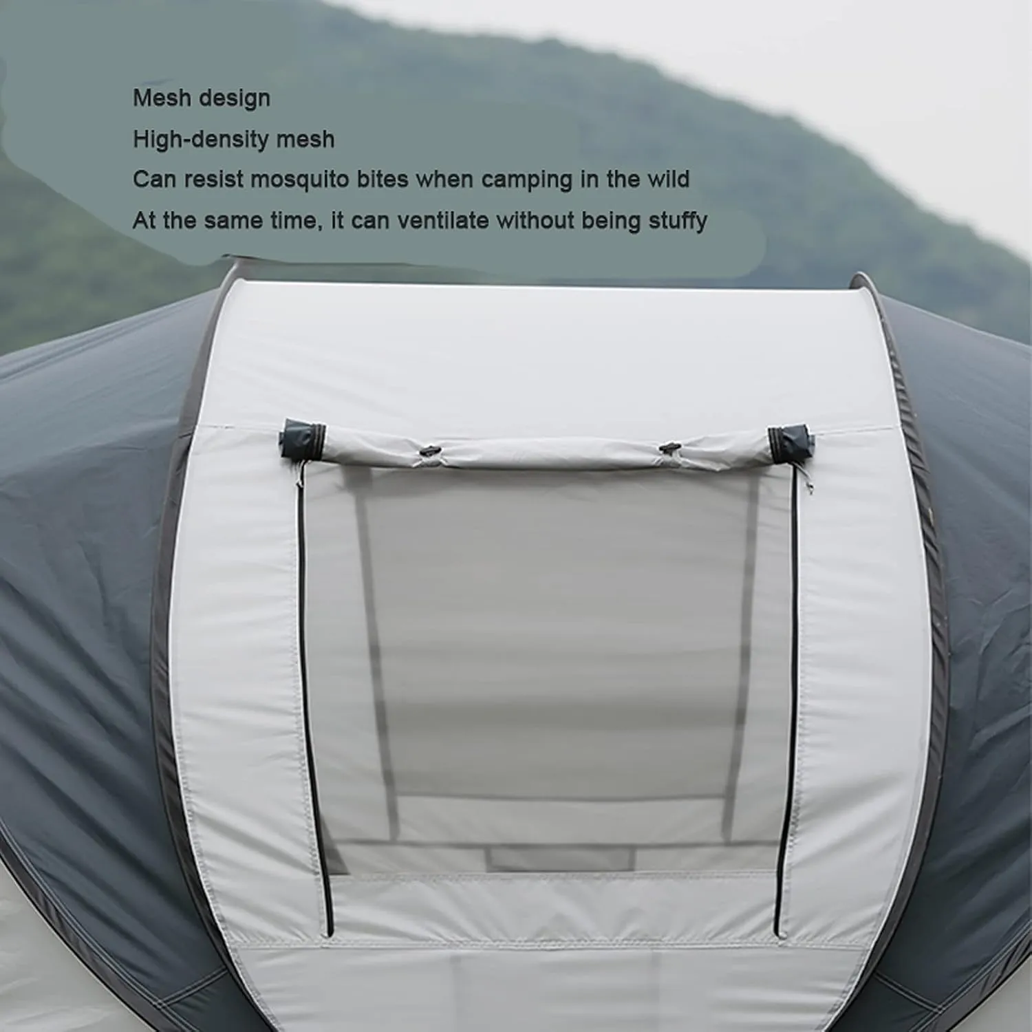 Outdoor Camping Thickened Rain-Proof Automatic Park Beach Picnic Portable Foldable Quick-Open Camping Tent Hopeful, 250*150*115CM