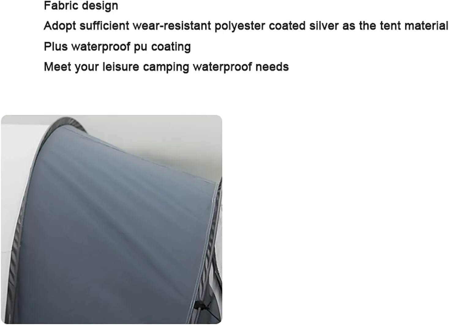 Outdoor Camping Thickened Rain-Proof Automatic Park Beach Picnic Portable Foldable Quick-Open Camping Tent Hopeful, 250*150*115CM