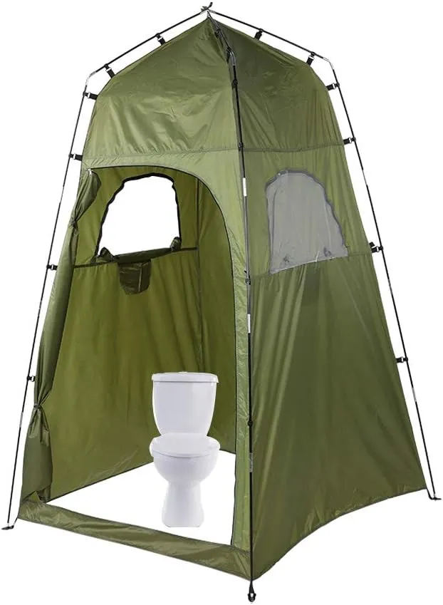 Outdoor Portable Shower Tent - Camping Shelter for Beach Toilet, Changing Room Ideal for Camping & Beach Excursions