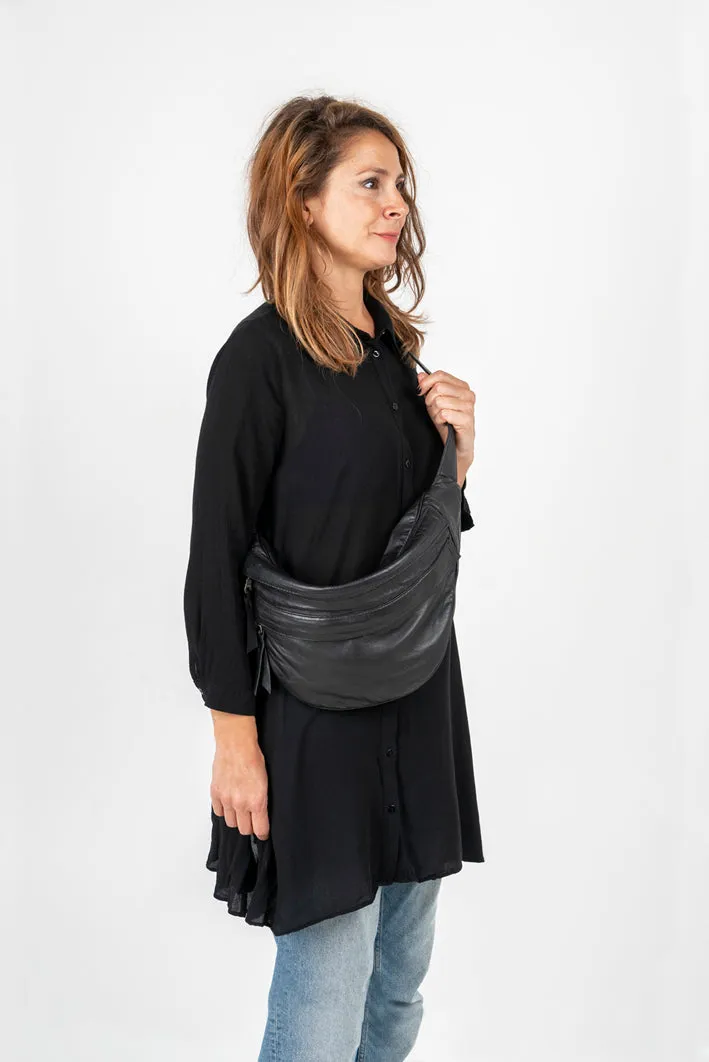 Oversized Soft Leather Sling Bag