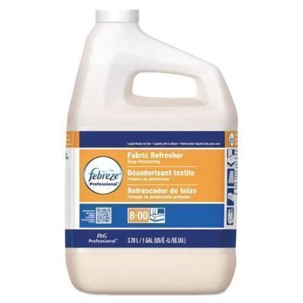 P&G Professional-33032CT Bulk Odor Eliminator from Febreze, Static Guard and Deep Penetrating Fabric Refresher Refill, Fresh Clean Scent, 1 Gal. (Case of 3)- White