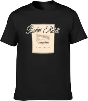 Parker Knoll T-Shirt Black Printed Mens Top Tee Black