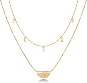 PAVOI 14K Gold Plated Layering Necklaces | Stylish Minimalist Design Pendant Necklaces | Bar, Circle, Lotus, Disc, Dog Tag, Horizontal Bar Pendants for Women