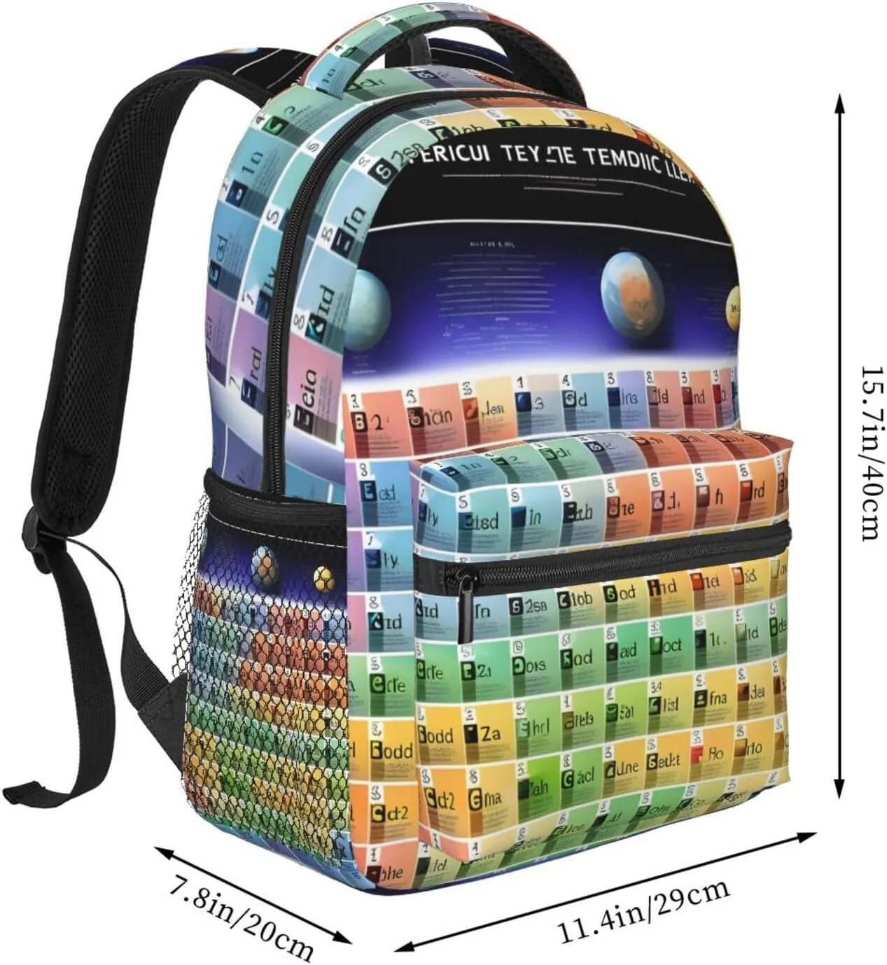 Periodic Table Of Elements Print Laptop Backpack Stylish Bookbag College Daypack Travel Business Work Bag For Men Women