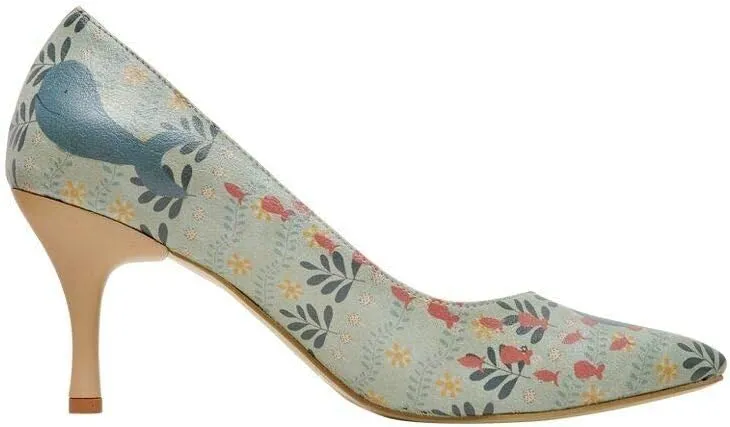 Personalize Your Life Women Fashion - Dogoletto Printed Heels - Vegan, Environmentally Friendly, Handmade - Breathable Design