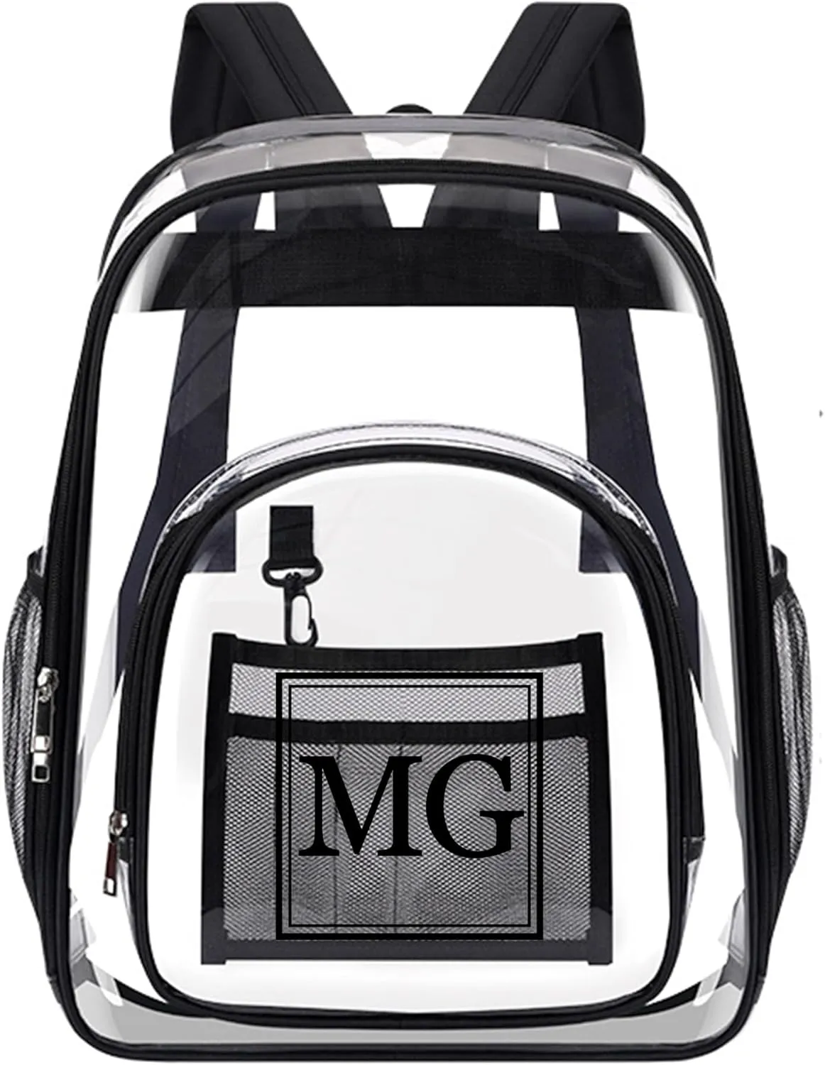 Personalized Clear Backpack with Name Custom Clear Bookbag Customized Any Text PVC Heavy Duty Transparent Backpack, Gifts