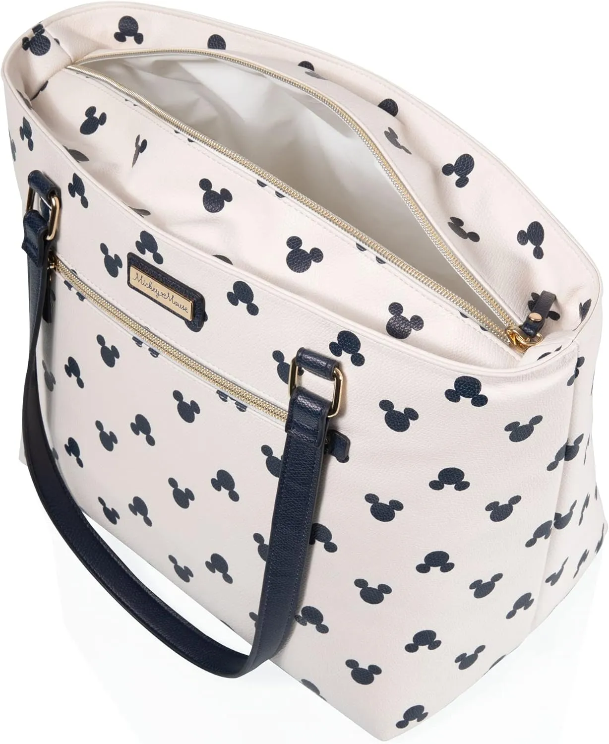 PICNIC TIME Disney Lilo & Stitch Uptown Cooler Tote Bag, Insulated Lunch Bag, Stylish Beach Bag Soft Cooler, (Black)