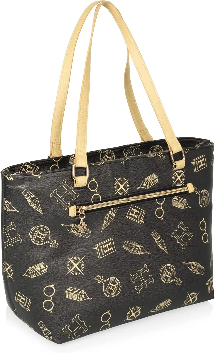 PICNIC TIME Disney Lilo & Stitch Uptown Cooler Tote Bag, Insulated Lunch Bag, Stylish Beach Bag Soft Cooler, (Black)