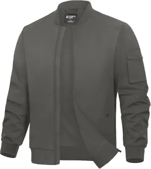 Pioneer Camp Mens Bomber Jacket Lightweight Casual Spring Fall Windbreaker Stylish Varsity Flight Zip Up Coat with Pocket