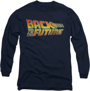 Popfunk Classic Back to The Future Logo 1 Unisex Adult Long-Sleeve T-Shirt