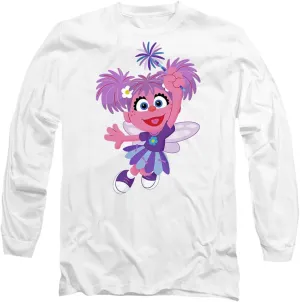 Popfunk Classic Sesame Street Furry Friends Forever! Abby Cadabby Unisex Adult Long-Sleeve T Shirt
