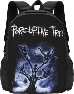 Porcupine Rock Tree Band Backpack Large Capacity Backpacks Minimalist Leisure Travel Daypack 12.5X5.5X16.5 inch