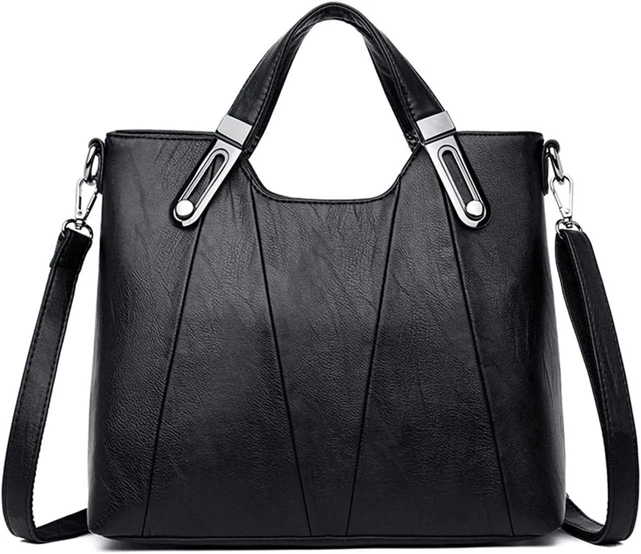 PORRASSO Fashion Shoulder Bag Women Handbag Ladies Crossbody Bag PU Leather Waterproof Satchel