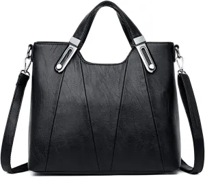 PORRASSO Fashion Shoulder Bag Women Handbag Ladies Crossbody Bag PU Leather Waterproof Satchel