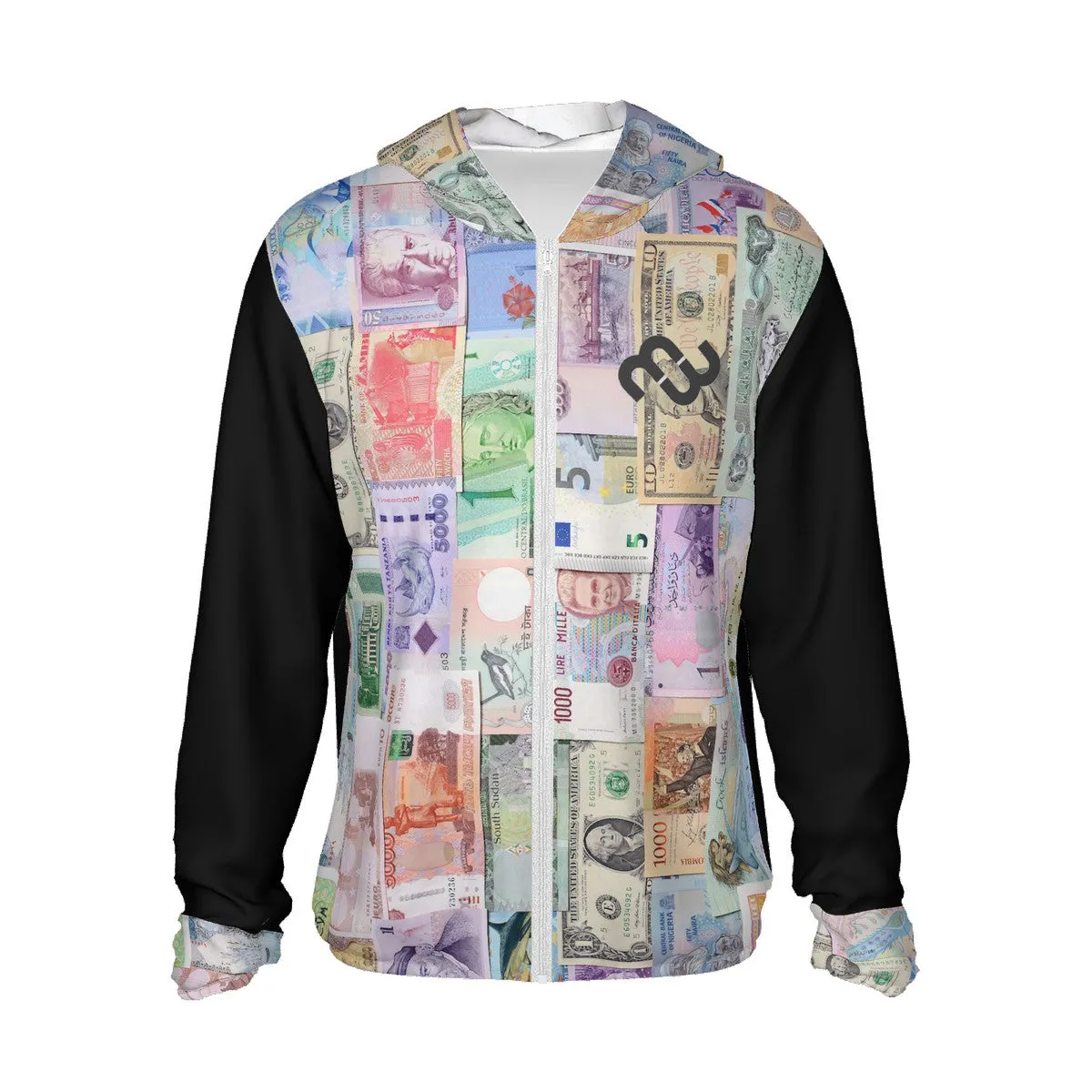 Premium at a great Money Currency Lightweight Hoodie HC_F1 Bushae Eco-friendly technology Protective Sun Zipper