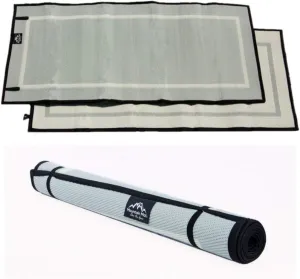 Premium Outdoor RV Patio Mat – Extra Thick 5mm Recycled Polypropylene Rug – Heavy-Duty, Waterproof, Reversible – Luxury Mat for Camping, Beach, Deck, Campsite