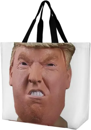 Presidential Figures Printed Large Capacity Shoulder Handbags Beach Tote Bags Shopping Storage Bag Washable Bag for Women Travel