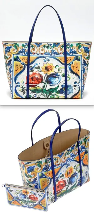 Printed Dauphine Leather Escape Bag