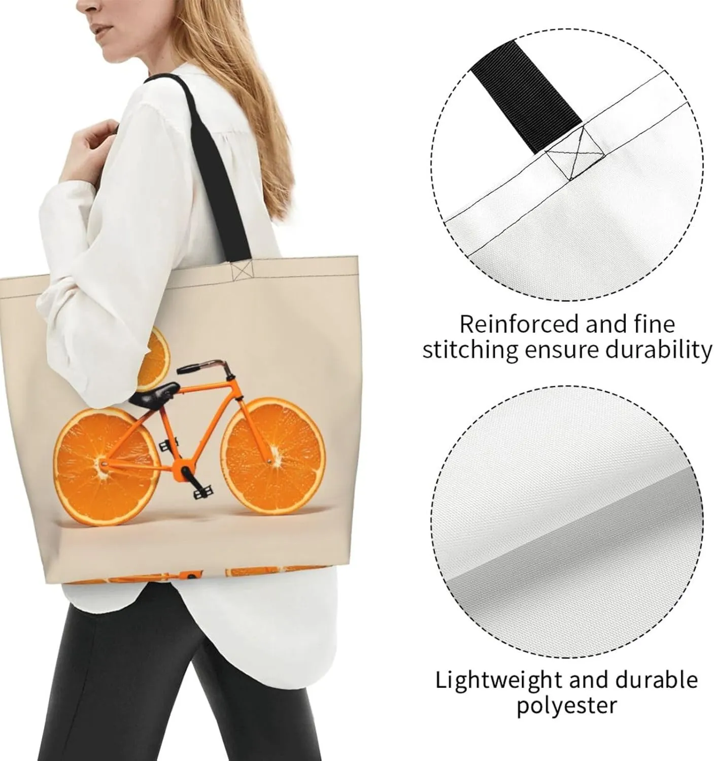 Programming Code Printed Shoulder Bag for Women Casual Handbag Shopping Bag