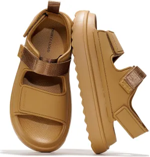 Project Cloud Platform Sandals for Women 2025 – Memory Foam Insole, Lightweight & Slip-Resistant Womens Sandals – Stylish, Beach-Ready Waterproof Women Footwear (Goldie)