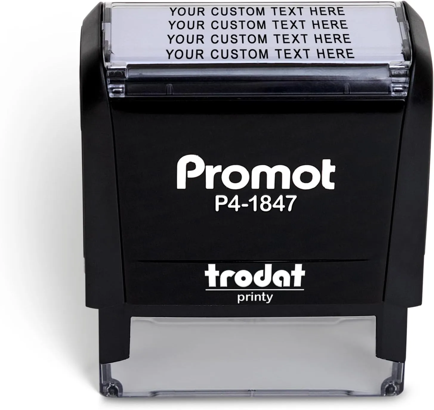 Promot Self Inking Stamp – Custom Text Stamp for Address, Office, or Business Use - Medium