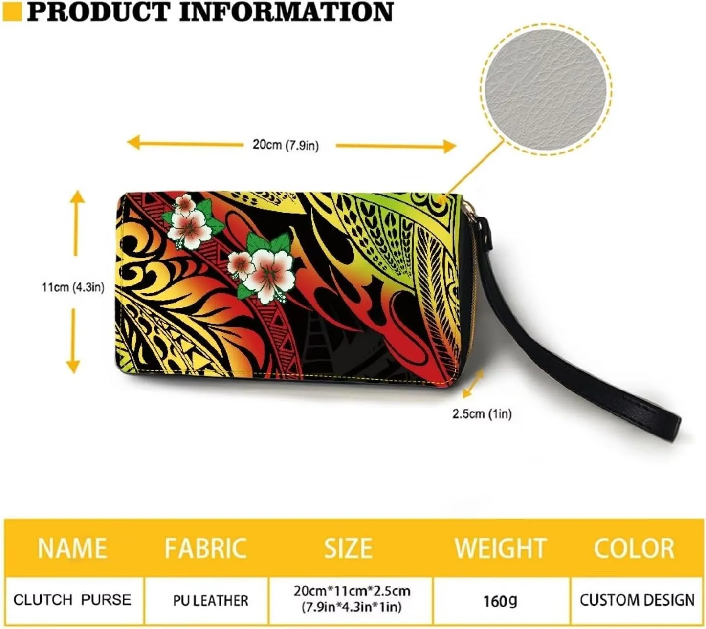 PU Leather Purse Samoan Polynesian Tribal Large Capacity Tote Bag Shoulder Bags Wallet Set 2pcs Shoulder Bags