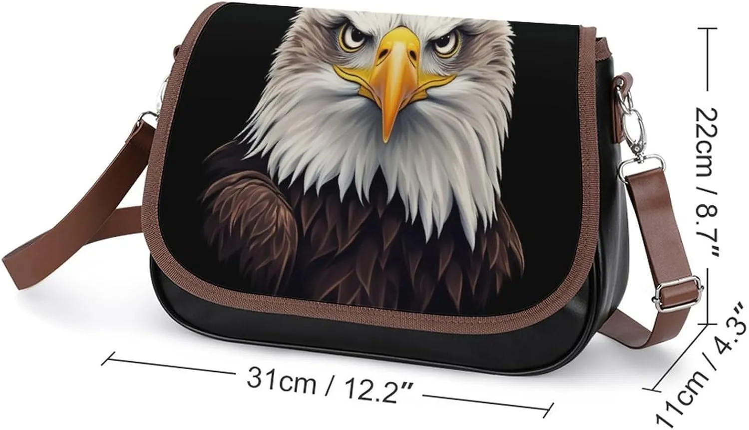 PU Leather Small Crossbody Bag, Waterproof Shoulder Bag Travel Cellphone Purse Handbag