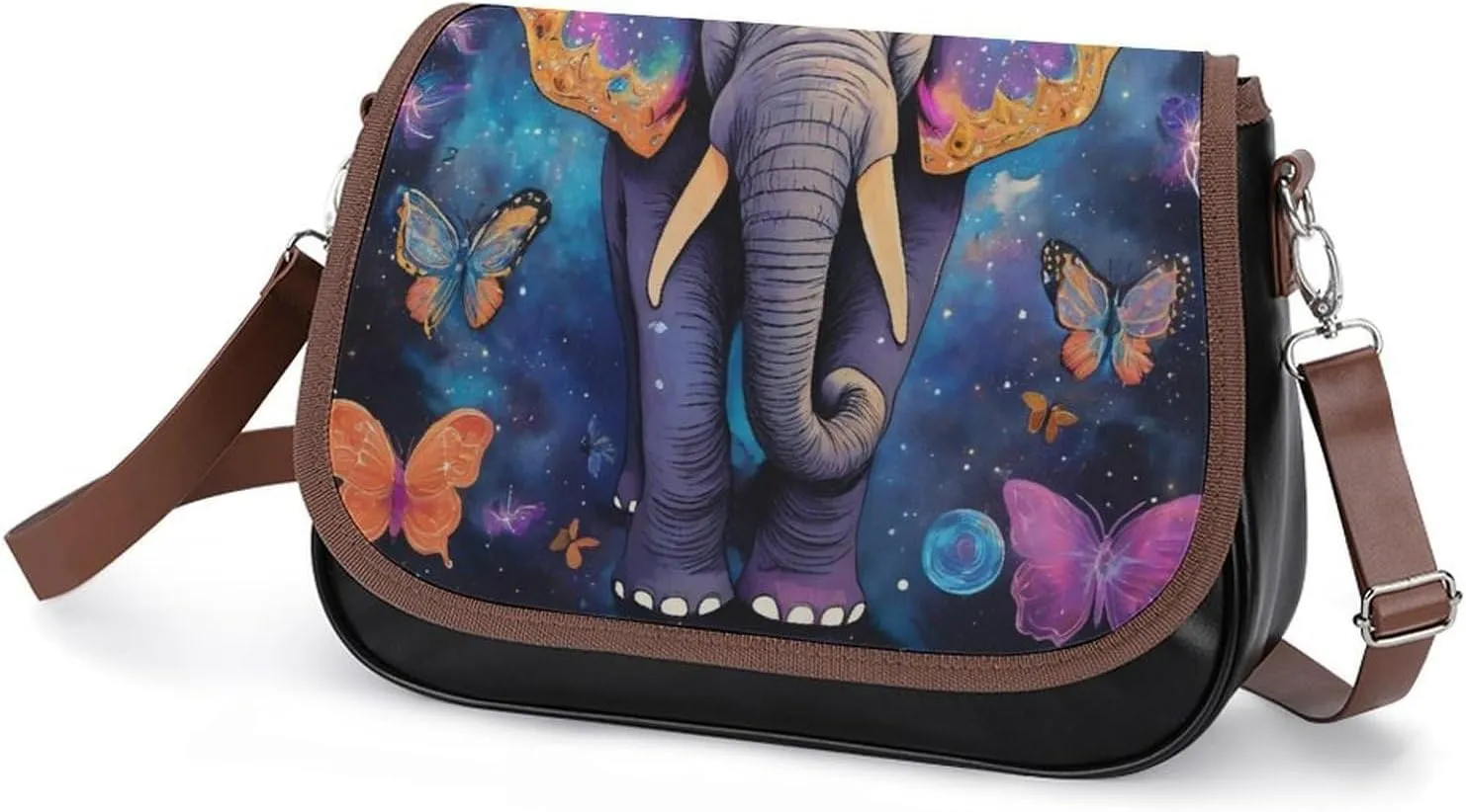PU Leather Small Crossbody Bag, Waterproof Shoulder Bag Travel Cellphone Purse Handbag