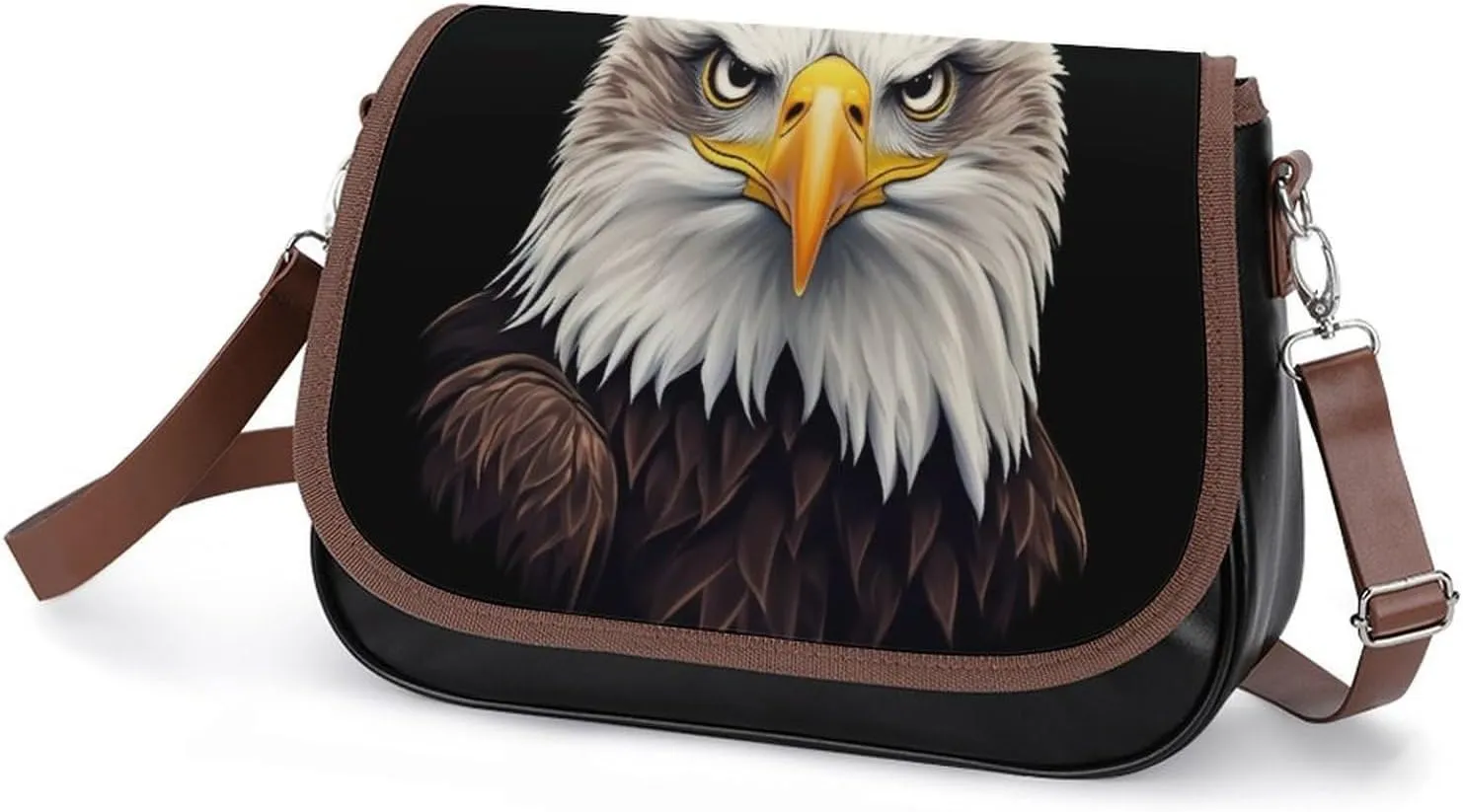 PU Leather Small Crossbody Bag, Waterproof Shoulder Bag Travel Cellphone Purse Handbag