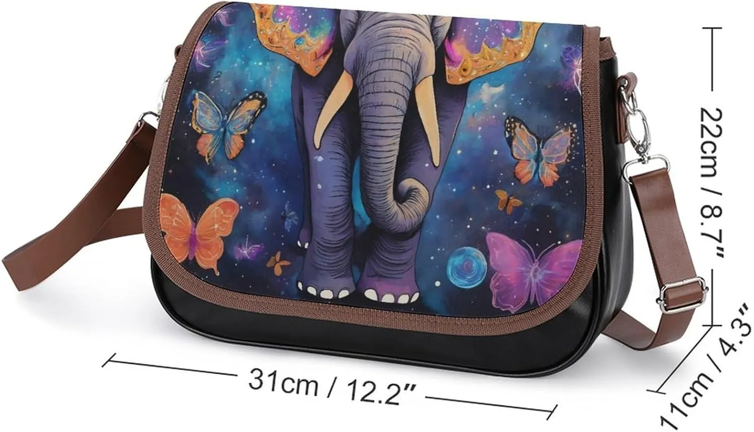 PU Leather Small Crossbody Bag, Waterproof Shoulder Bag Travel Cellphone Purse Handbag