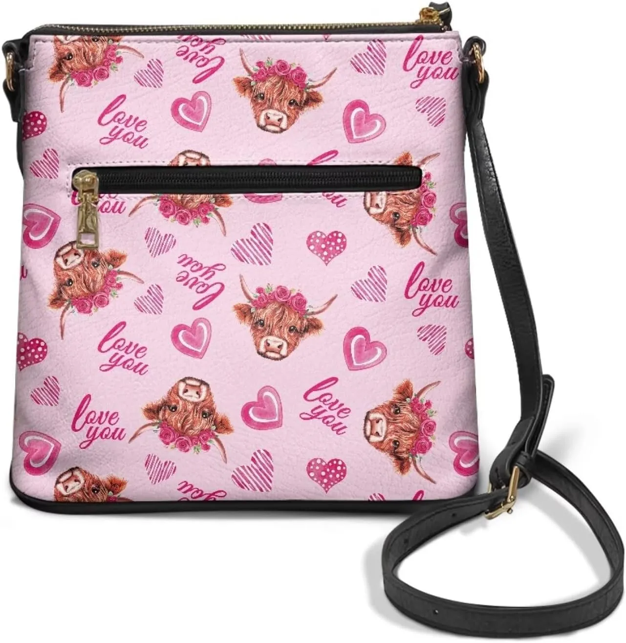 Purses for Women Shoulder Bag Trendy Large Capacity with Zipper Leather Purse Cross Body Handbag