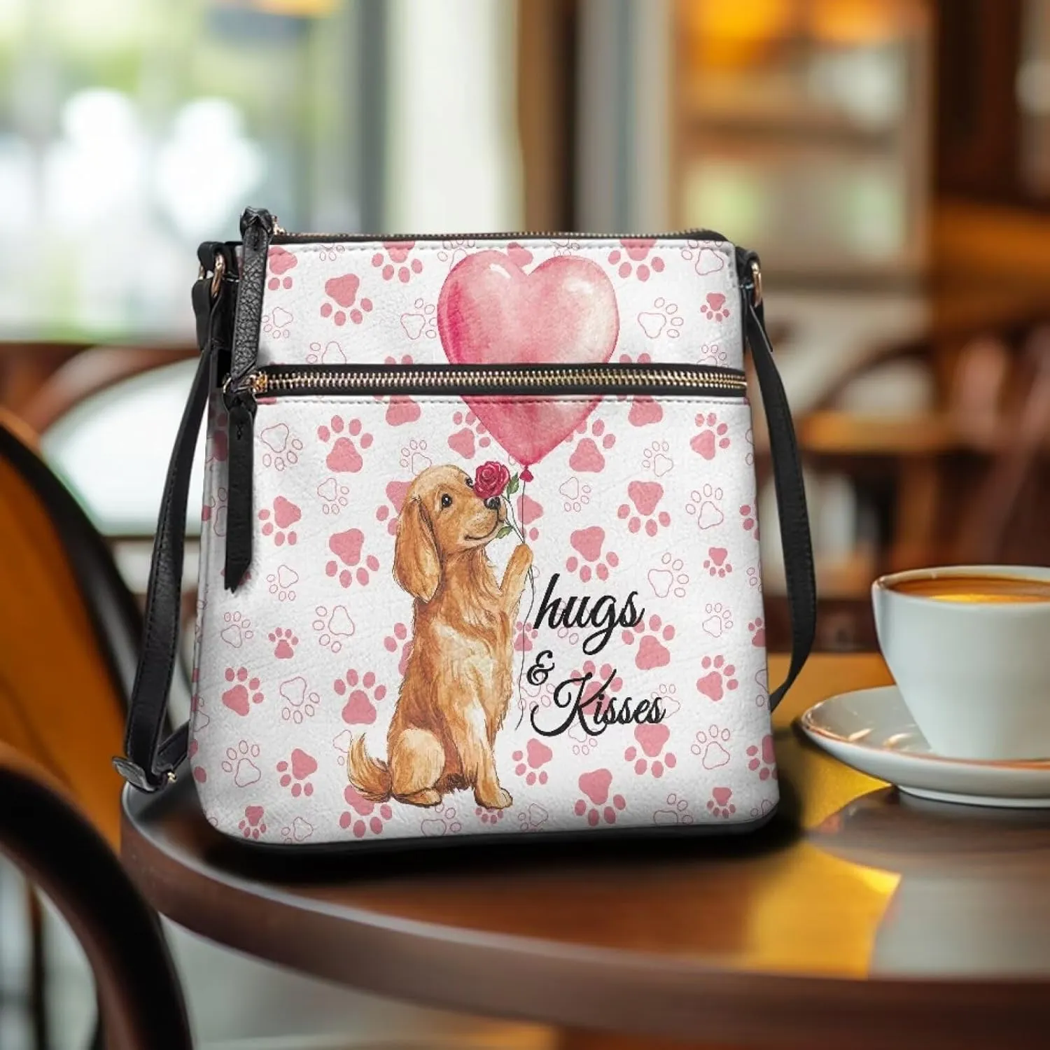 Purses for Women Shoulder Bag Trendy Large Capacity with Zipper Leather Purse Cross Body Handbag