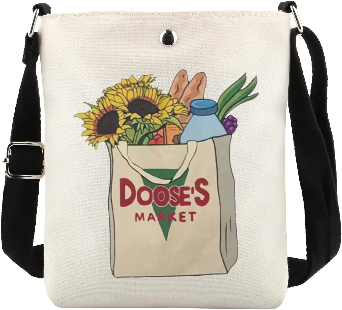PWHAOO TV Show Inspired Gift Market Crossbody bag TV Show Fans Travel Bag TV Show Merchandise TV Show Fandom Gift